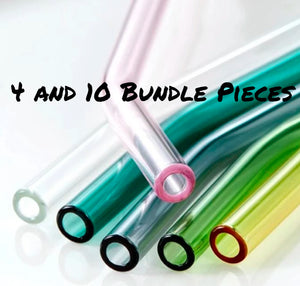 The Big Bundle - 4 and 10 pieces of  Vitrum Glass Straws